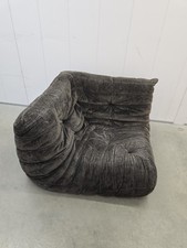 Ligne Roset Dark Grey Corner Togo Sofa Chenille 