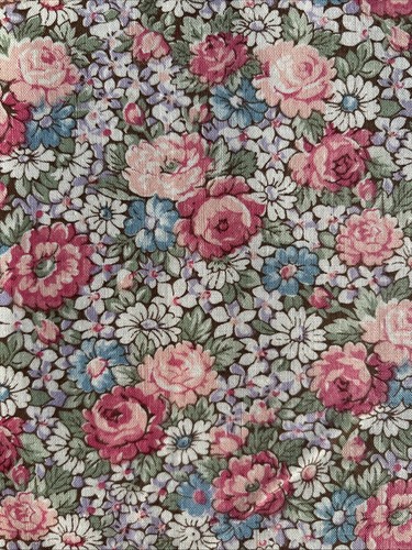 Floral fabric remnant concord - floral,