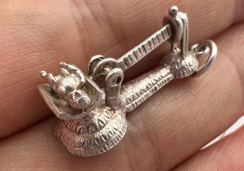 Vintage solid silver baby - solid,