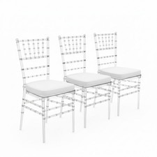 Clear 3-Pack Acrylic Chiavari