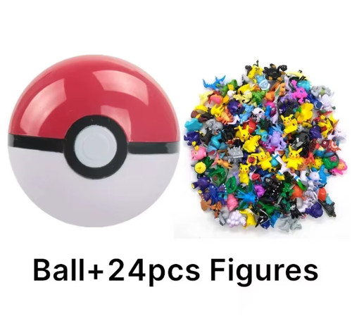 Pokemon pokeball with 24 - pokemon,