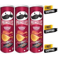 3 x Pringles Smoky Bacon