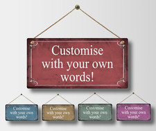Personalised Colour Metal Sign
