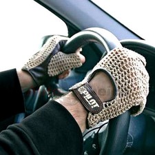 Driver Gloves Car Vintage Retro Lambskin Leather Brown