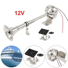 12V Single Trumpet Horn Marine