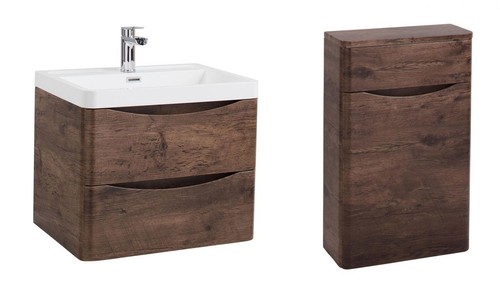 600mm wall mounted vanity - wall, unit