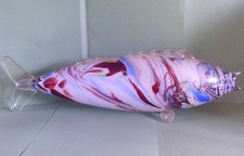 VINTAGE MURANO LARGE GLASS FISH ORNAMENT ~ LENGTH 54.5 CM 