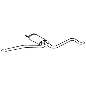 Klarius centre pipe silencer - klarius,