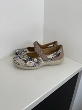 Hotter Shake Size UK 5.5 EXF  Floral Mary Jane Flats Shoes Comfort Summer
