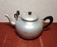 Vintage Aluminium Camping Swan TeaPot Large