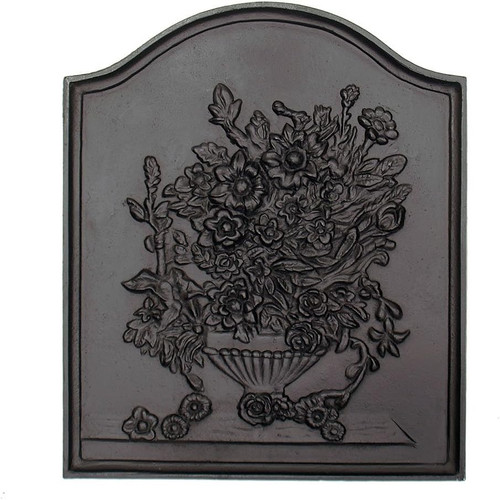 Elegant cast iron fireback - elegant,