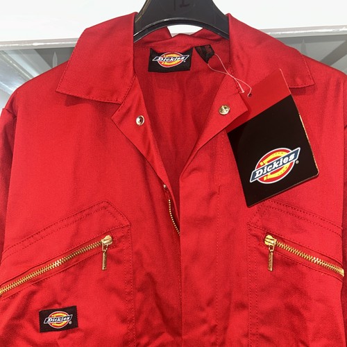 Dickies redhawk red boilersuit - dickies,