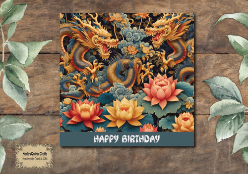 Dra 175 fantasy birthday card - fantasy,