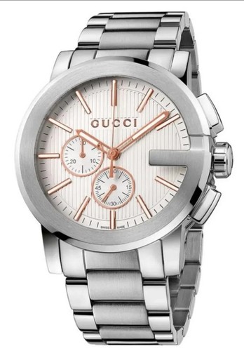 Gucci chrono silver dial - g-chrono,