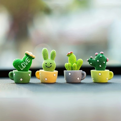 Set resin succulent - set, 4,