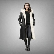 Women black sheepskin - black,