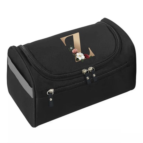 Initial gold large toiletry - gold,