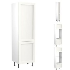Shaker Matt White Tall Kitchen Kit Units - Doors & Soft Close Hinges