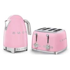 SMEG Kettle & Toaster, 1.7W, 3KW, 4 Slice, Pink, 7 Temps,  KLF04PKUK & TSF03PKUK