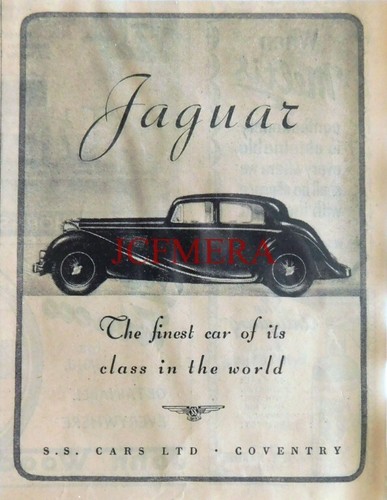 Original ww2 advert jaguar - advert, 'jaguar'