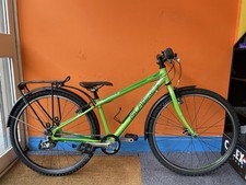 Islabikes beinn 26 S Lime Green  kids bike Mudguards PannierRack Stand