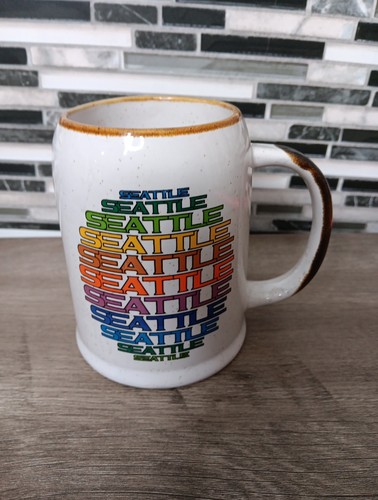 Rainbow mug seattle pottery - seattle,