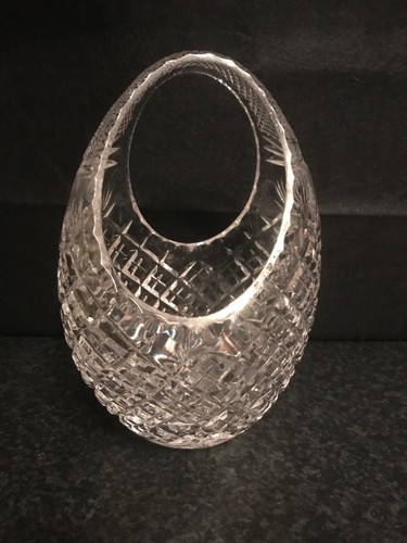 Vintage stuart crystal - crystal, basket