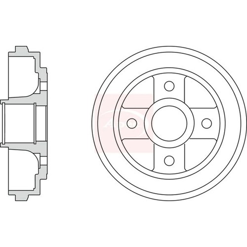 Apec brake drum assembly rear - apec,