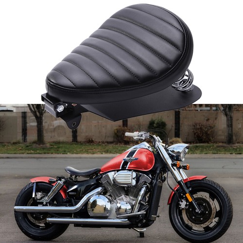 Motorcycle leather solo seat - leather,