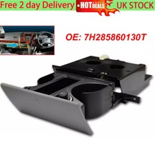 For VW T5 Transporter Ashtray Cup Coin Holder Dual Drink Grey RHD 7H285860130T