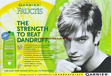 Garnier Fructis "Strength To Beat Dandruff" 1999 Magazine 2 Page Advert #4237