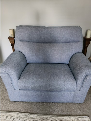 Cuddle chair tweedy - tweedy, blue