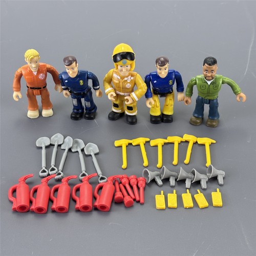 Lot 5pcs fireman sam - fireman, action