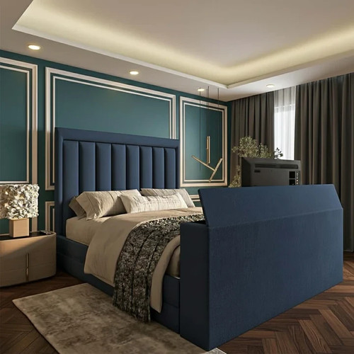 New ariana panel bed frame - panel, tv