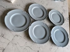  Vintage Johnson Brothers Greydawn 5 x 7 inch tea plates 