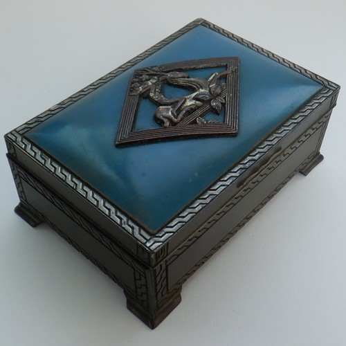 Vintage art nouveau box lidded - box,