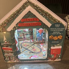 Marks & Spencer Santa's Workshop Christmas Light Up Musical Biscuit Tin EMPTY
