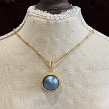 Blue Mabe Pearl Pendant