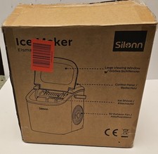Silonn Portable Ice Maker Countertop, Self-Cleaning Ice Machine with Carry Handl