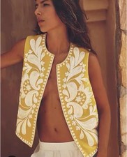 ZARA Waistcoat Size S Yellow