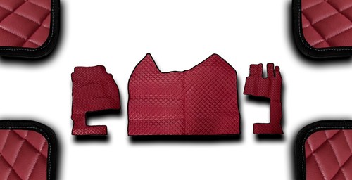 Dark red eco floor mat - mat, for