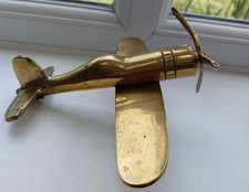 Brass model of WW2 American RF4U Corsair plane, aircraft