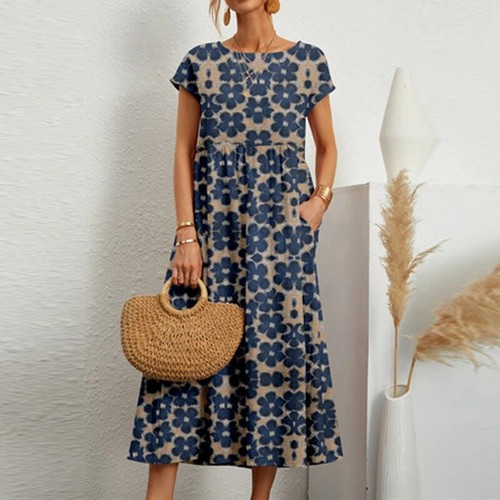 Womens boho floral maxi dress - womens,
