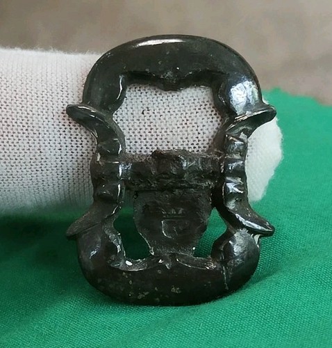 Medieval bronze buckle metal - medieval,