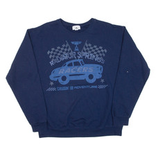 DISNEY Radiator Springs Mens Sweatshirt Blue L