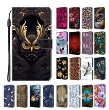 Spider Owl Flower Wallet Phone