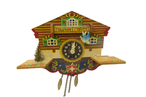 Wooden clock miniature mini - wooden,