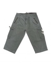 Osaka Tiger Distressed Washed Gray 3/4 Lengths/ Cargo Trousers Size XL