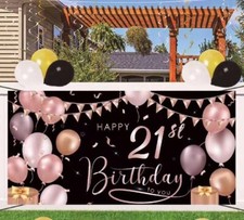 21st Birthday Backdrop Age 21