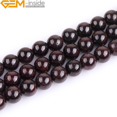 Natural dark red garnet - natural,